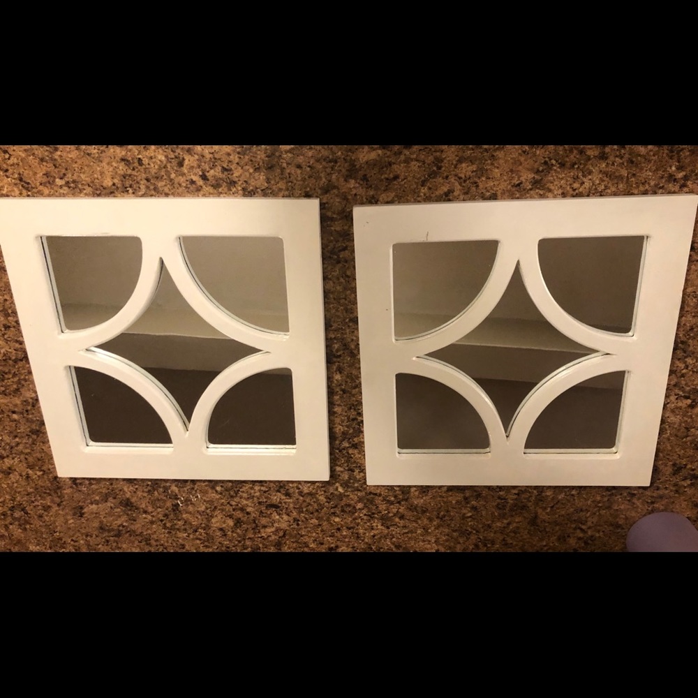 Two decorative MIRRORS